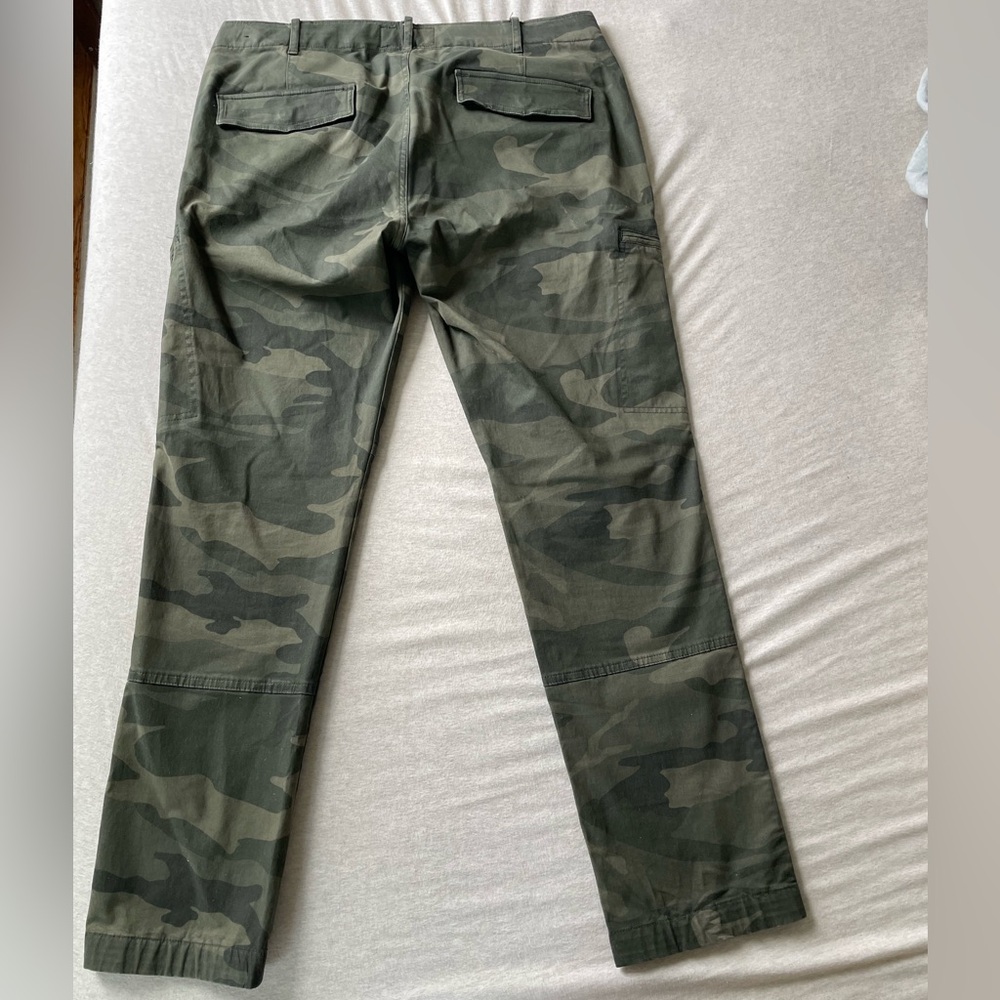 Abercrombie Men’s Landon Skinny Stretch Army Fatigue Zipper Cargo Pants 33W 32L - Picture 2 of 6